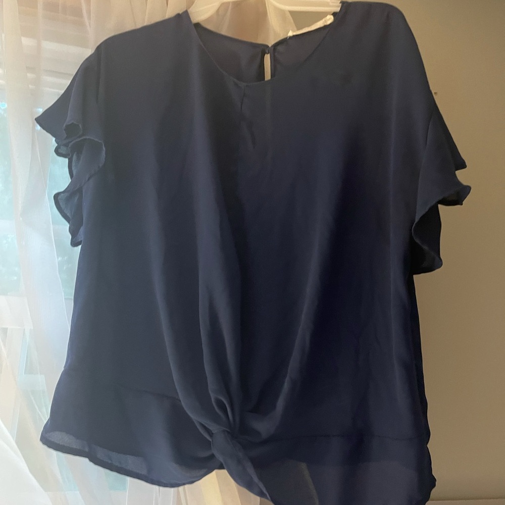 Royal Blue Blouse